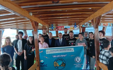 Demre'de Ortaokul Öğrencileri Tekne Turunda Deniz Ekosisteminin Korunmasına Dikkat Çekti