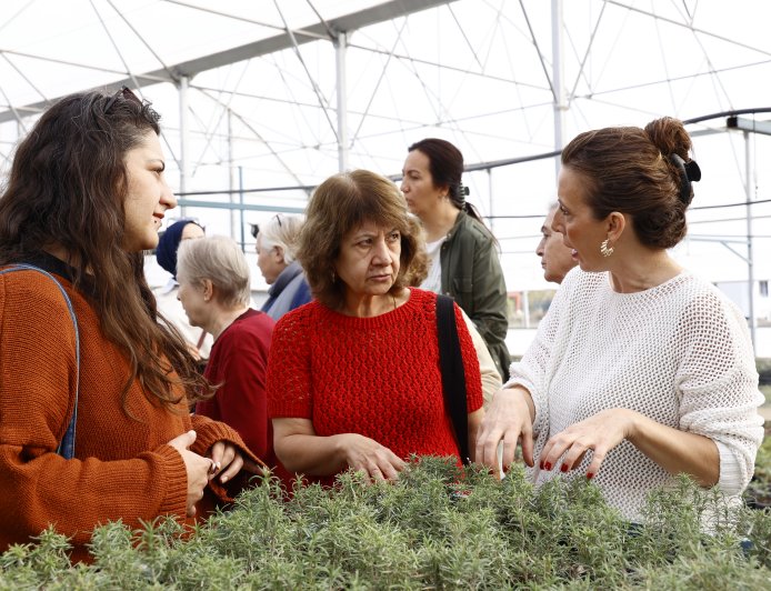 ATASEM'de 'Tıbbi ve Aromatik Bitkiler' Toprakla Buluşuyor: Kursiyerler Serada Pratik Yapıyor