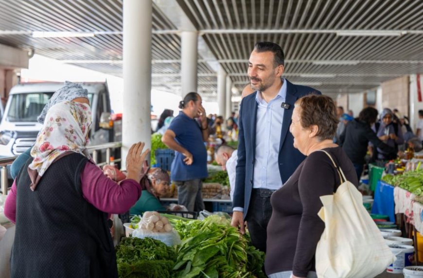 Manavgat Belediye Başkan Vekili Çiçek, Pazartesi Pazarı’nda Esnaf ve Vatandaşla Buluştu