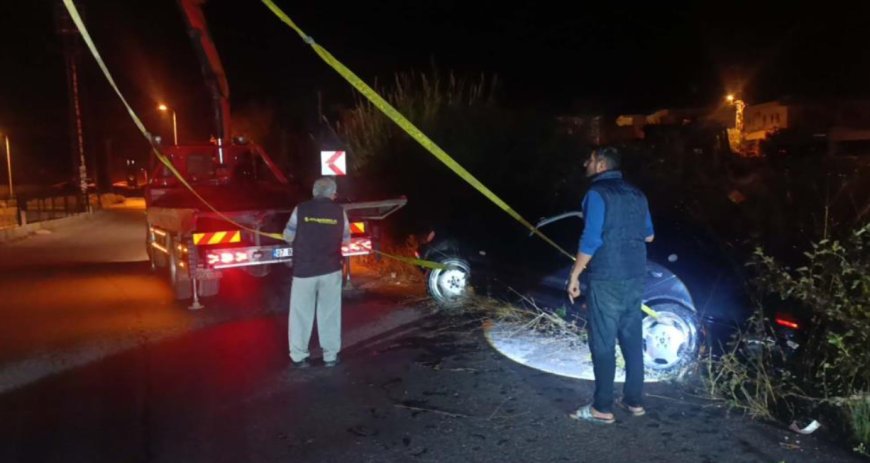 Manavgat'ta Otomobil Sulama Kanalına Uçtu: Sürücüye 26 Bin TL Ceza ve Ehliyetine El Konuldu