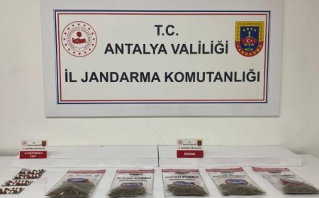 Alanya'da Jandarma'dan Uyuşturucu Operasyonu