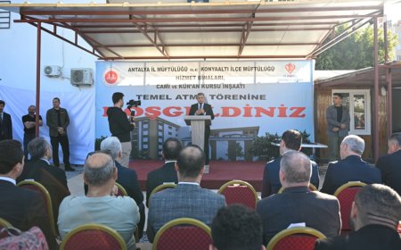 Geleceğin Mirası Yükseliyor: Antalya'da Dev Cami ve Müftülük Projesinin Temeli Atıldı