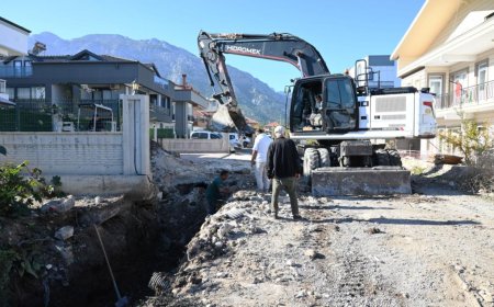 Kemer Belediyesi’nden Kuzdere’ye Altyapı Hamlesi: Yağmur Suyu Hattı Döşeniyor