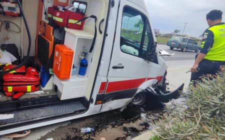 Ambulans Kazasına Müdahaleye Giden Ekipler İkinci Kazayla Karşılaştı