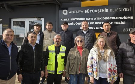 Kırgızistan Heyeti Antalya'nın Kızıllı Katı Atık Tesisini İnceledi: Osh Kentine Örnek Proje