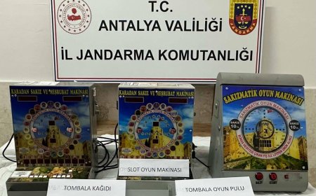 Antalya’da Kumar Baskını: Market ve Kahvehaneden Oyun Makinesi Çıktı