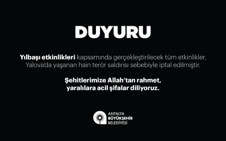 Antalya’da Teröre Karşı Yas: Büyükşehir, Konyaaltı ve Kepez Etkinlikleri Durdurdu