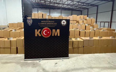 Antalya KOM’dan Kaçakçılara Darbe: 10.5 Milyon Kaçak Makaron Ele Geçirildi