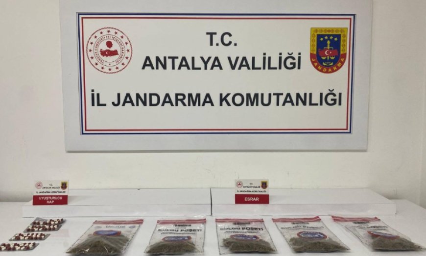 Alanya'da Jandarma'dan Uyuşturucu Operasyonu