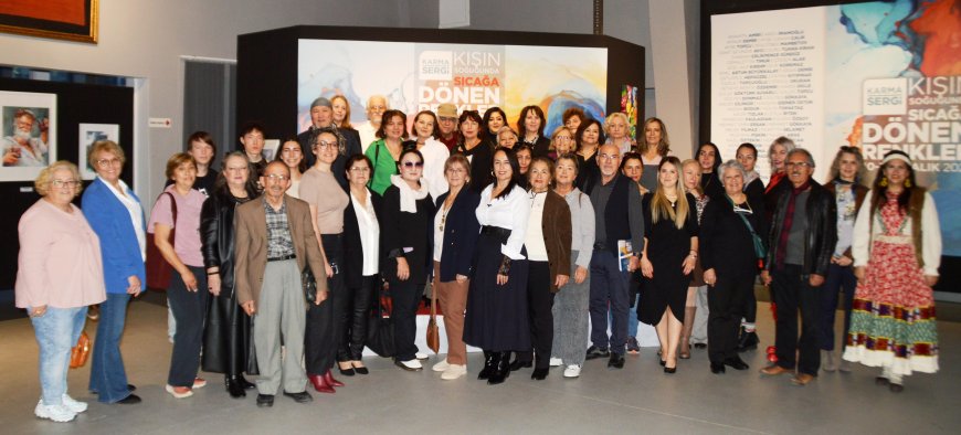 ANTALYALI sanatçılar, sıcak renklerle çalıştıkları eserlerini 'Kışa Merhaba' sergisinde görücüye çıkardı.