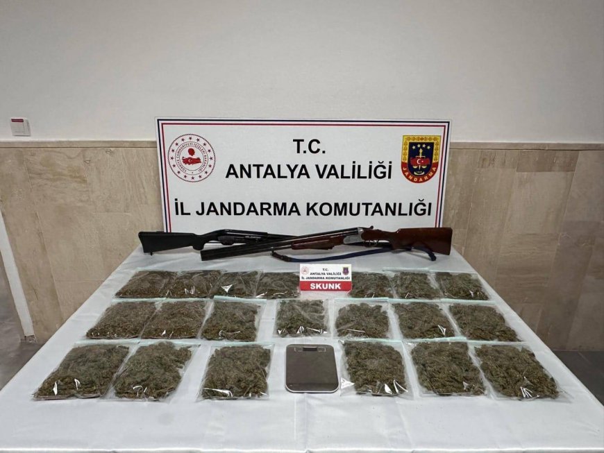 Korkuteli’de Jandarmadan Dev Operasyon: 17 Kiloya Yakın Skunk Ele Geçirildi!