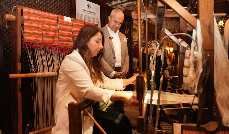 Alanya’nın Hafızası Tezgâhlarda Canlanıyor: İpek ve Muz Lifi Yeniden Gün Yüzünde