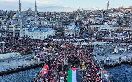 520 Bin Yürek Filistin İçin Çarptı: Galata Köprüsü’nde Tarihi Buluşma!