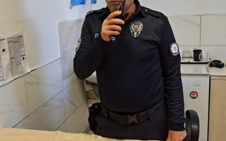 Serik’te 30 Yıllık Polis Memuru Telsiz Başında Emekli Oldu