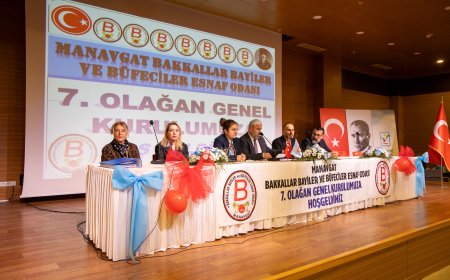 Manavgat Bakkallar Odası 7. Olağan Genel Kurulu Tamamlandı