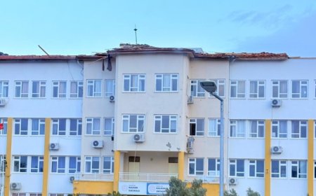Kaş’ta Fırtına Kabusu: Şiddetli Rüzgar Okulun Çatısını Uçurdu