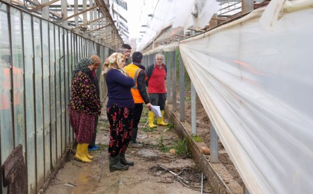 Antalya Büyükşehir Belediyesi Sel Mağduru Çiftçileri Yalnız Bırakmadı
