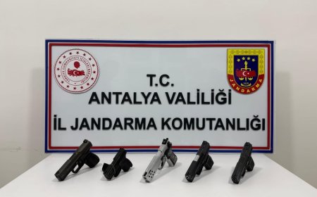 Alanya’da Silah Kaçakçılarına Darbe: 4 Gözaltı!