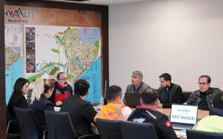 Afete Karşı Koordineli Mücadele: Konyaaltı Belediyesi’nde Kriz Masası Mesaisi