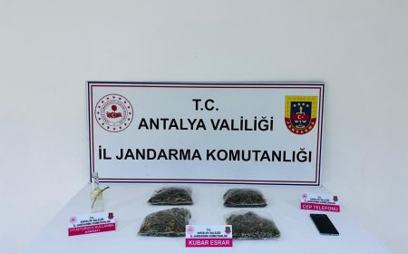 Serik’te Jandarmadan Uyuşturucu Darbesi
