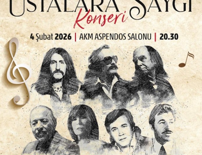 Devlerin Şarkıları Antalya’da Yankılanacak: "Ustalara Saygı" Konseri!