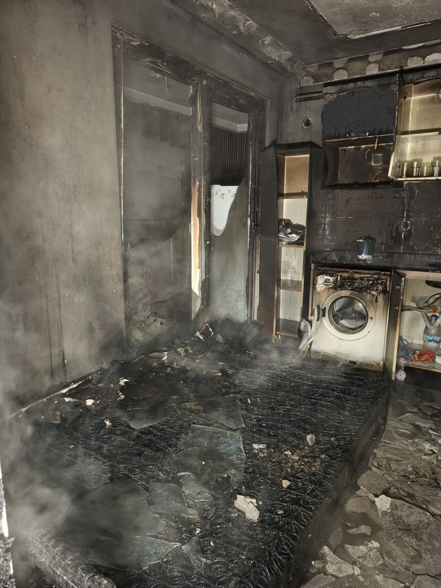 Alanya’da Apartman Dairesinde Korkutan Yangın