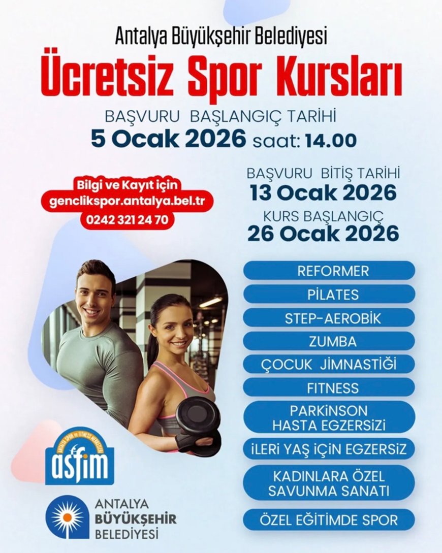 ASFİM'de Yeni Dönem Heyecanı: Ücretsiz Spor Kayıtları Başlıyor