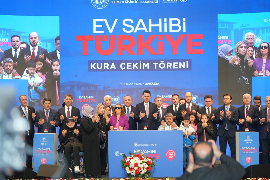 Murat Kurum Antalya’da TOKİ Kura Çekilişini Gerçekleştirdi