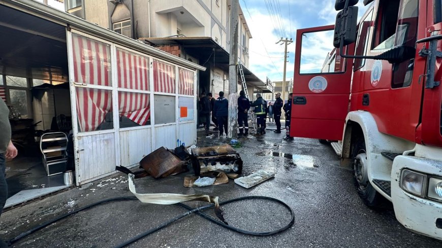 Aksu’da Yangın Paniği: İş Yerindeki Alevler Kısa Sürede Kontrol Altına Alındı