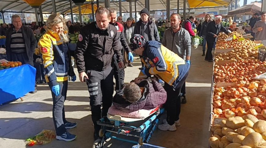 Manavgat’ta Pazar Yerinde "Hareketsiz Yatıyor" İhbarı Ekipleri Alarma Geçirdi