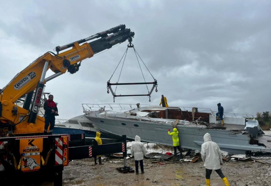 Aksu Belediyesi’nden Güvenli Alan Hamlesi: Tekneler Onarım İçin Taşınıyor