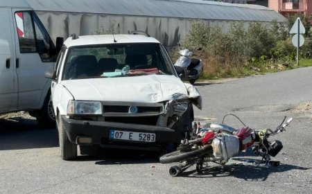 Gazipaşa’da Trafik Kazası: Motosiklet Sürücüsü Yaralandı