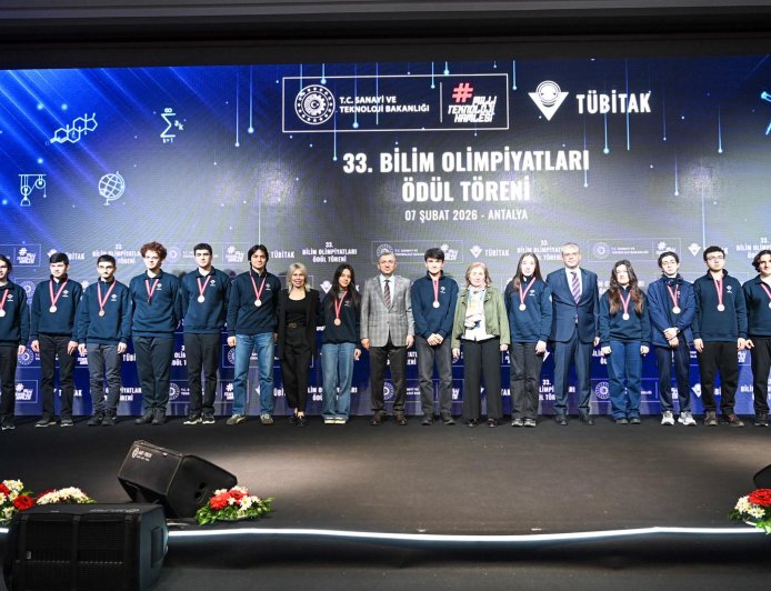 Antalya’da 33. Bilim Olimpiyatları Ödül Töreni Gerçekleştirildi.