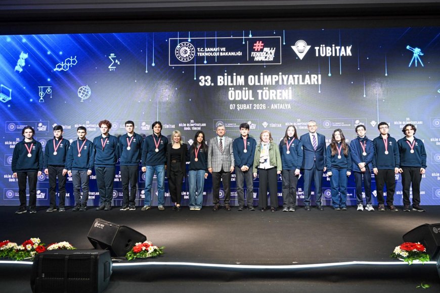 Antalya’da 33. Bilim Olimpiyatları Ödül Töreni Gerçekleştirildi.