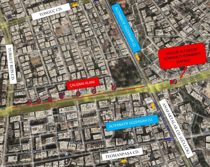 100. Yıl Bulvarı’nda 3. Etap Mesaisi: Pazar Günü Bu Güzergâha Dikkat!