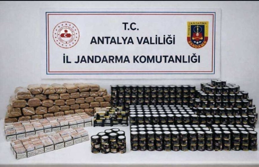 Alanya’da Kaçak Tütün Operasyonu: Binlerce Makaron Ele Geçirildi