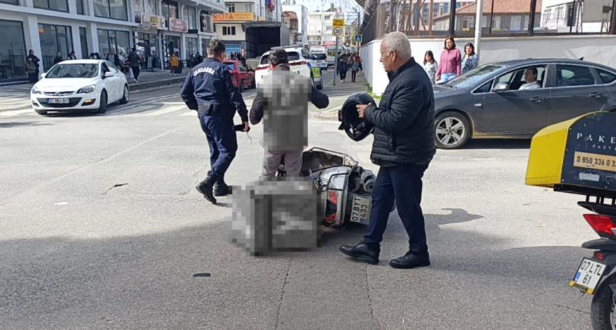 Manavgat’ta Korkutan Kaza: Motosiklet Sürücüsü Mucize Eseri Kurtuldu