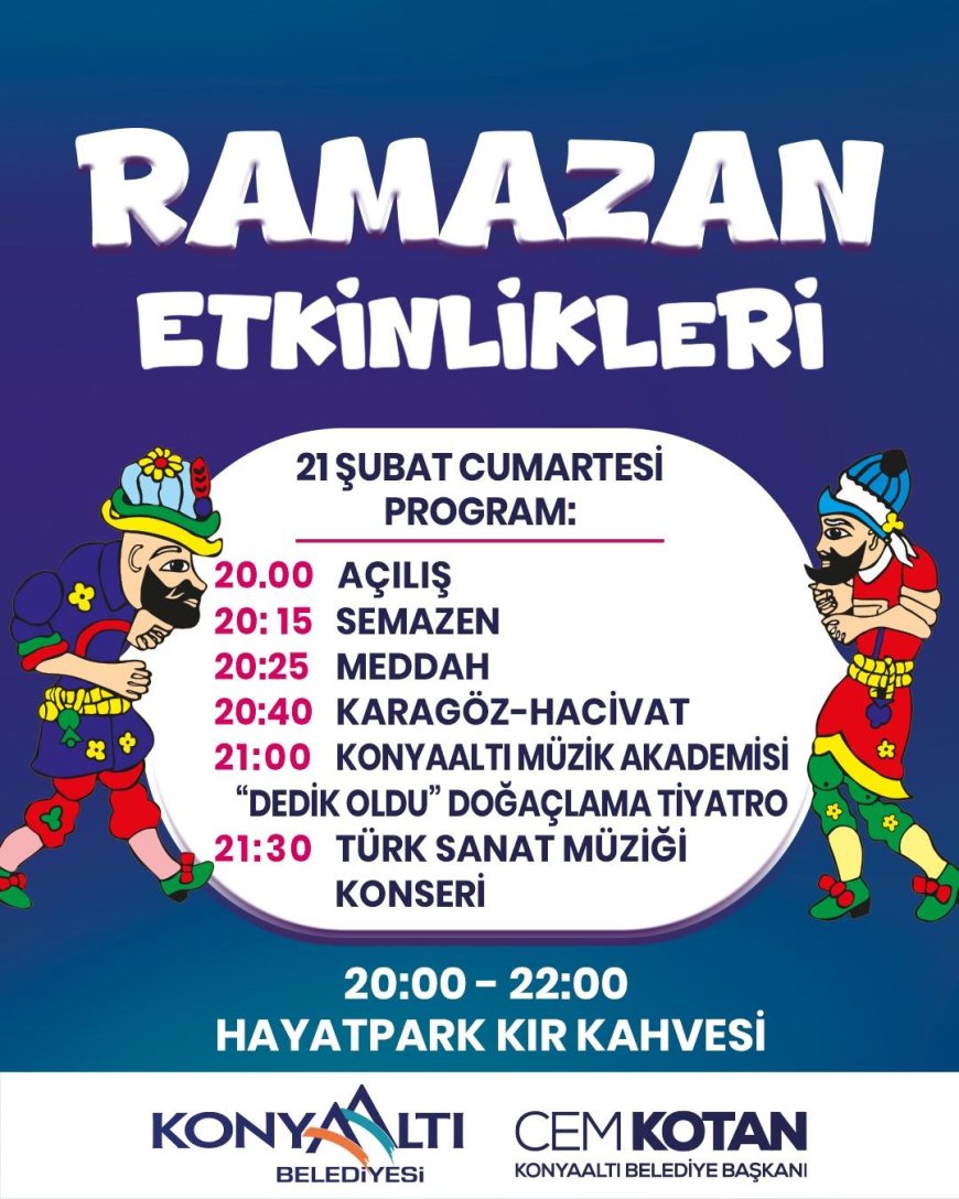 Antalya Konyaaltı’nda Geleneksel Ramazan Ruhu: HayatPark’ta Eğlence Dolu Akşamlar