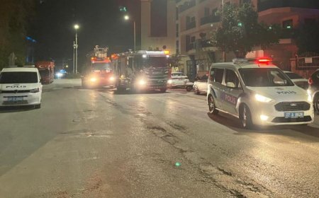 Alanya’da Gece Yarısı Yangın Paniği