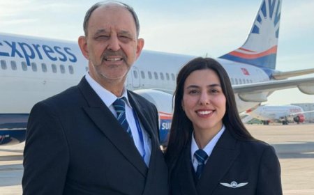 Gökyüzünde Bayrak Devri: Babasının Emeklilik Uçuşu, Kızının İlk Seferi Oldu