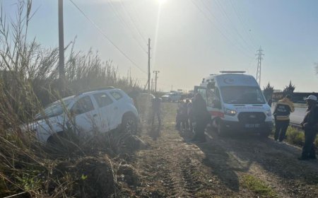 Manavgat'ta Tarlaya Uçan Otomobilden Mucize Kurtuluş!"
