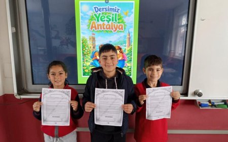 Bu Kez Ders Kitaptan Değil, Doğadan: 'Dersimiz Yeşil Antalya'.
