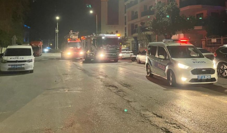 Alanya’da Gece Yarısı Yangın Paniği