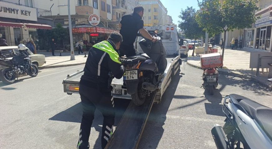 Manavgat'ta Plakası Kapatılan Motosiklete Rekor Ceza: 140 Bin TL!