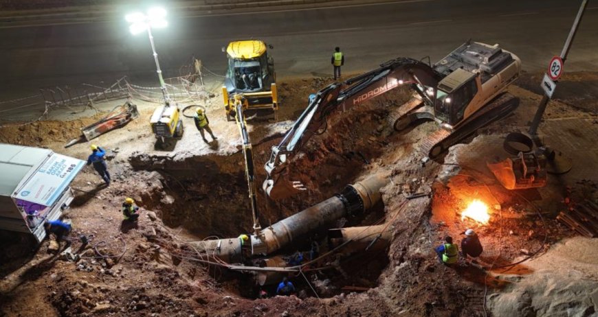 ASAT’tan 24 Saatlik Dev Mesai: Duraliler İsale Hattı Tamamlandı