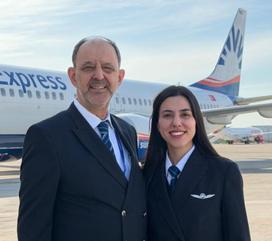 Gökyüzünde Bayrak Devri: Babasının Emeklilik Uçuşu, Kızının İlk Seferi Oldu