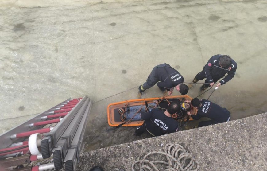 Alanya’da Talihsiz Olay: Duvarın Üzerinden Çaya Düştü