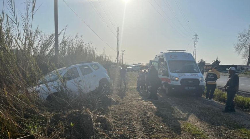 Manavgat'ta Tarlaya Uçan Otomobilden Mucize Kurtuluş!"