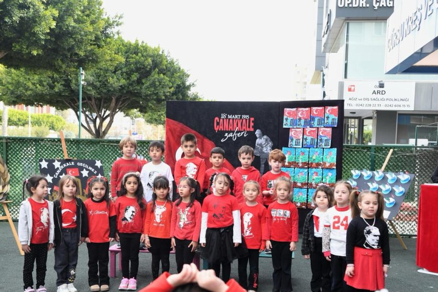 Minik Yüreklerde Büyük Destan: Konyaaltı’nın Minikleri Çanakkale’yi Unutmadı