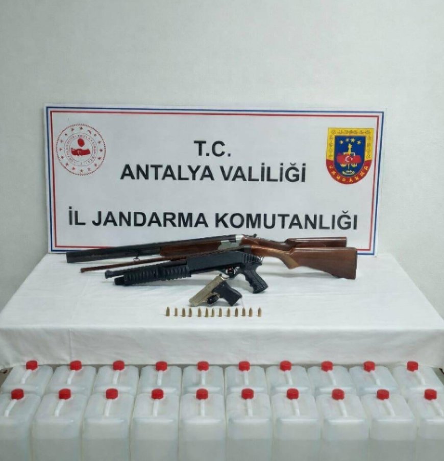 Döşemealtı’nda Kaçak Alkol ve Silah Operasyonu: Şüpheli Şahıs Yakalandı!